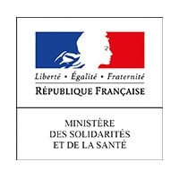 Liberté, Égalité, Fraternité - Logo de la République Française, ministère de la Santé.