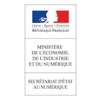 Logo du Ministère de l'Économie, de l'Industrie et du Numérique, République Française.