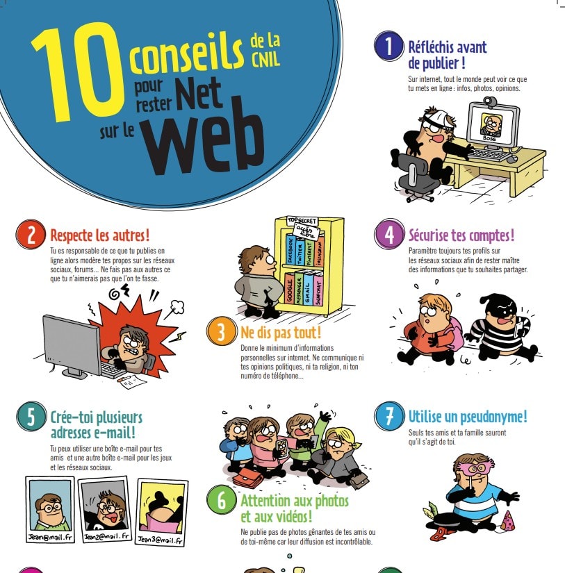 Conseils pour rester net sur le web : 10 astuces essentielles pour la sécurité numérique.