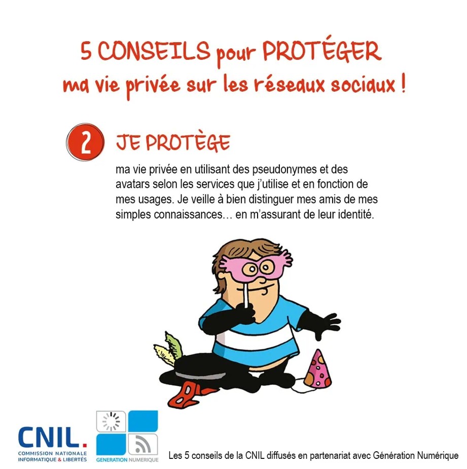Conseil 2 pour protéger sa vie privée sur les réseaux sociaux !