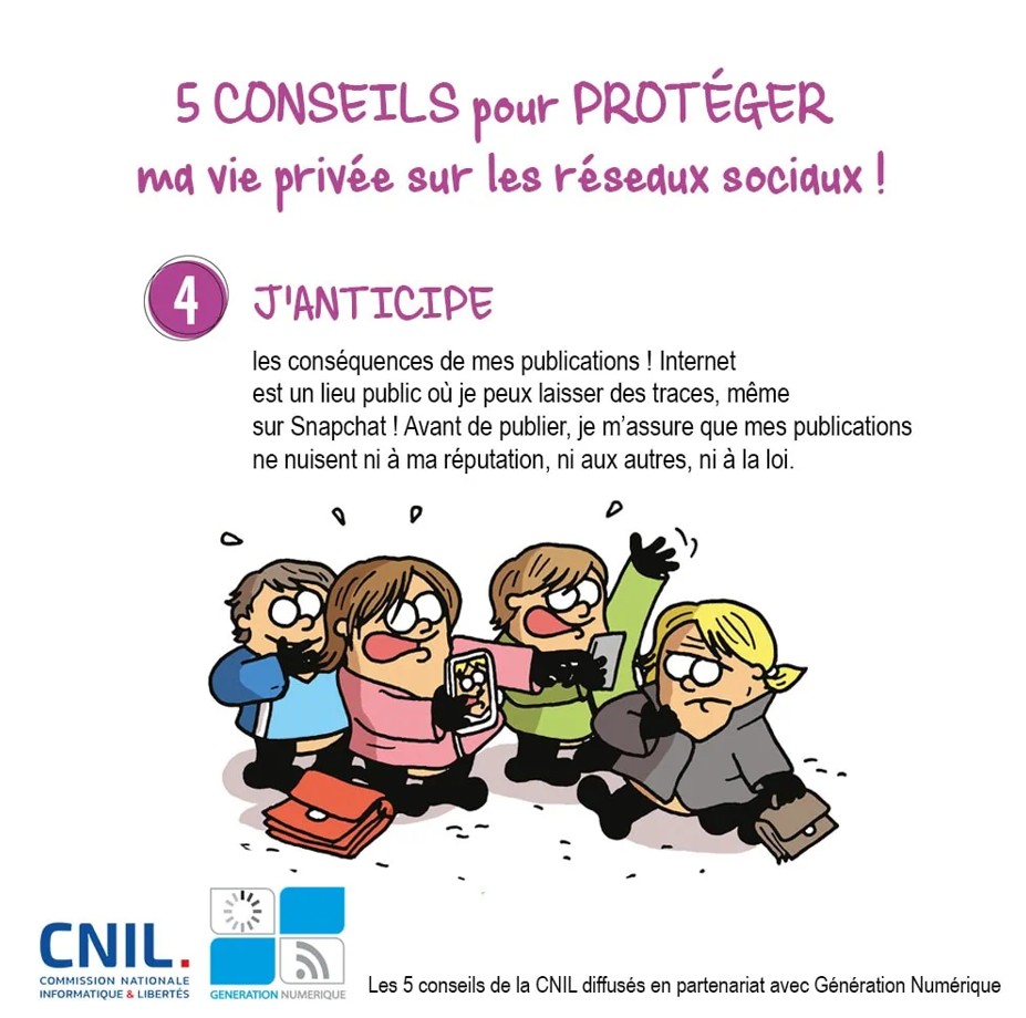 Conseil 4 pour protéger sa vie privée sur les réseaux sociaux !