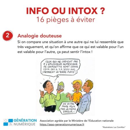 INFO OU INTOX 16 pièges à éviter Analogie douteuse