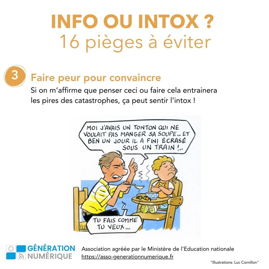 INFO OU INTOX 16 pièges à éviter Faire peur pour convaincre