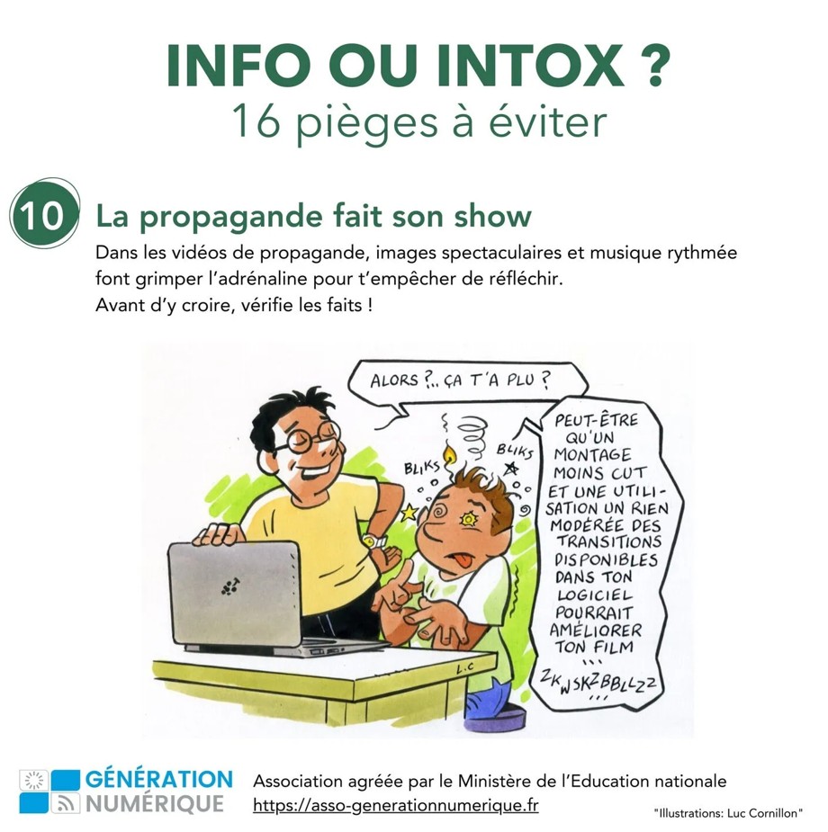 INFO OU INTOX 16 pièges à éviter La propagande fait son show