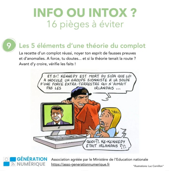 INFO OU INTOX 16 pièges à éviter Les 5 éléments d‘une théorie du complot