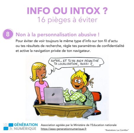 INFO OU INTOX 16 pièges à éviter Non à la personnalisation abusive !