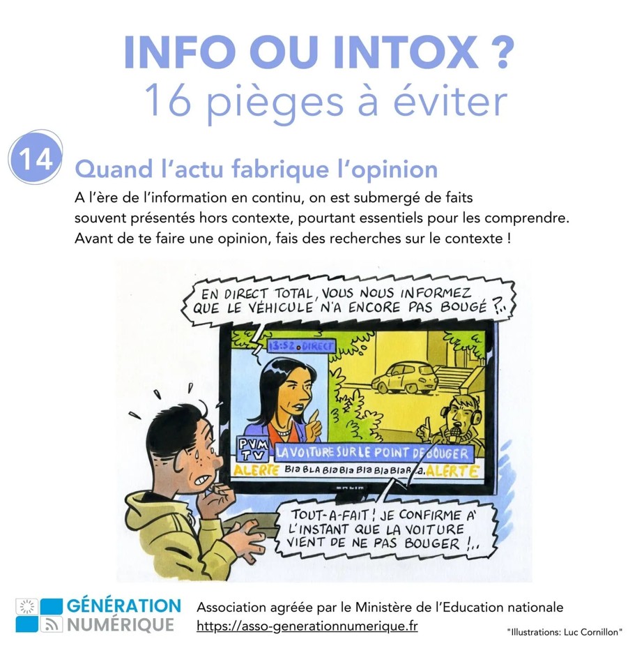 INFO OU INTOX 16 pièges à éviter Quand l‘actu fabrique l‘opinion